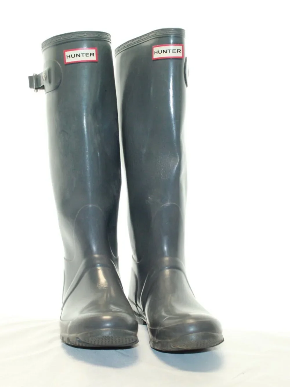 Hunter Boots Unisex Size M5 W6 Green Original Gloss Tall Rain Boots W23616